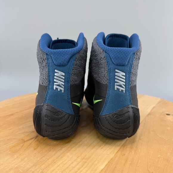 Nike Tawa Wrestling Shoes Mens Size 9 Anthracite Valerian Blue‎ Volt main image 5